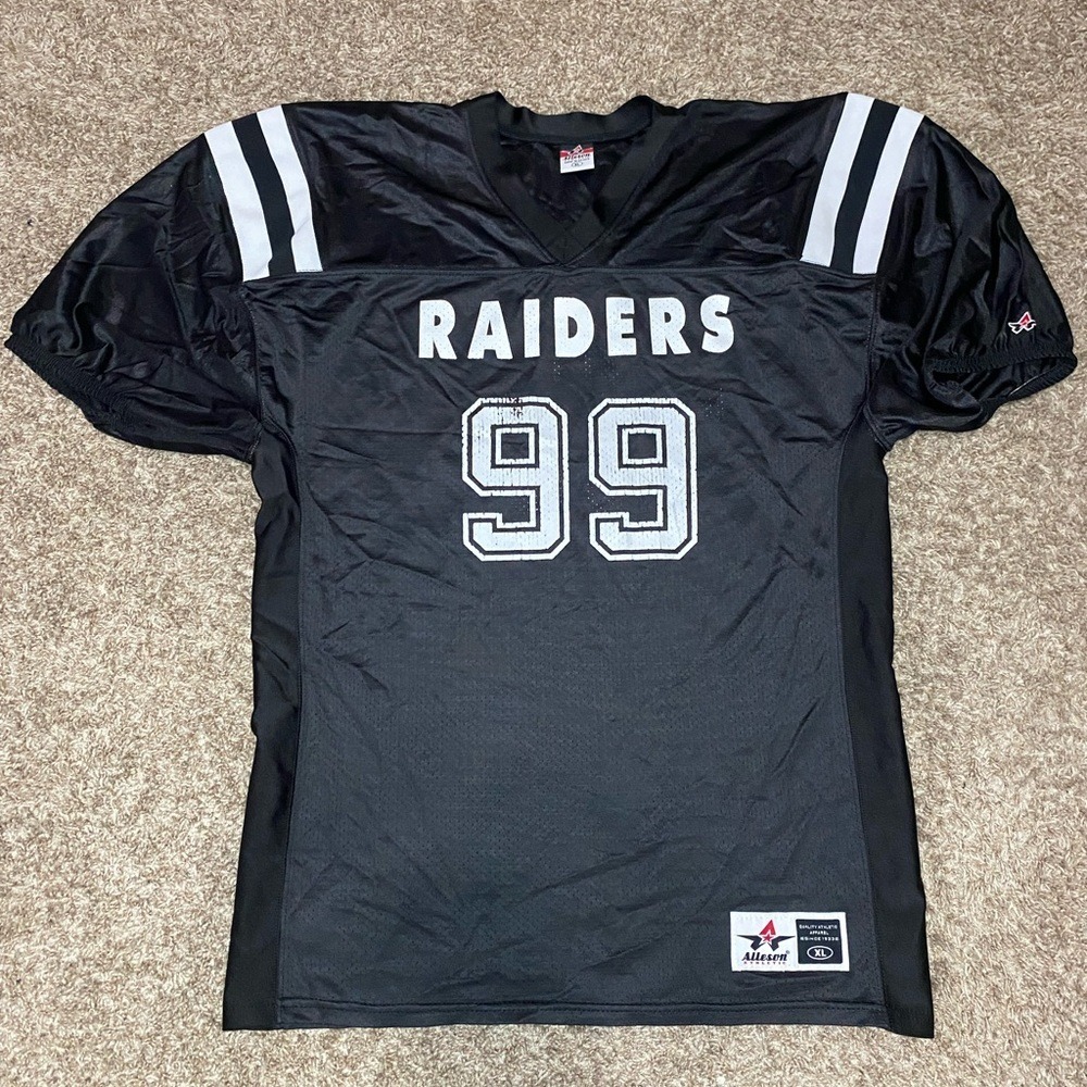 Vintage 1990's Alleson Athletic‎ Oakland Raiders #99 NFL Jersey Men's Size XL